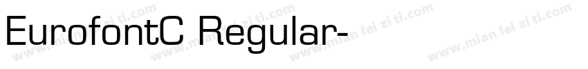 EurofontC Regular字体转换